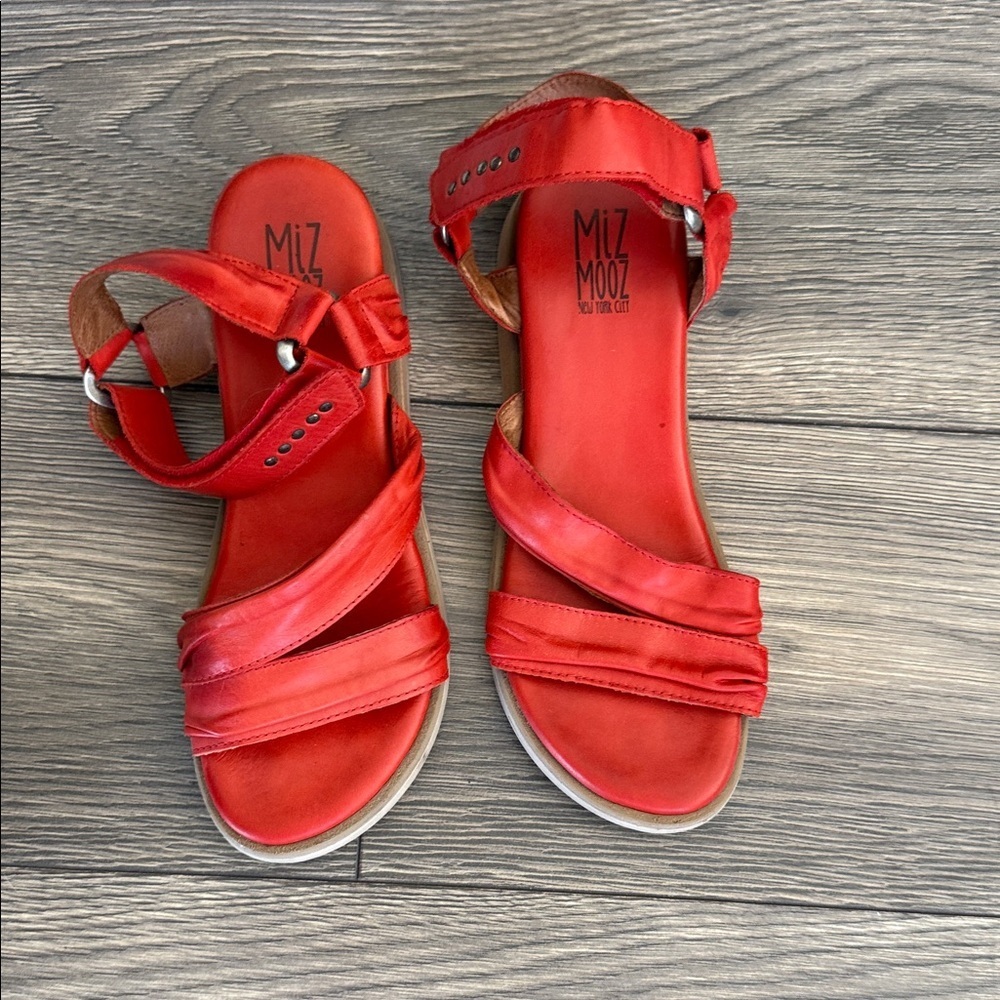 Miz Mooz Women's Red Sandals